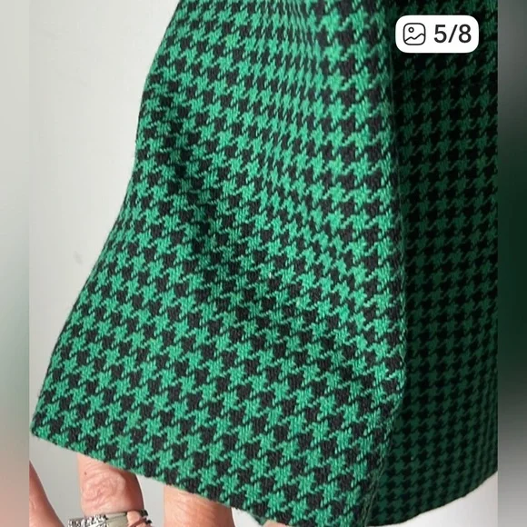 Lovers + Friends Emerald Houndstooth Blazer - Picture 6 of 9